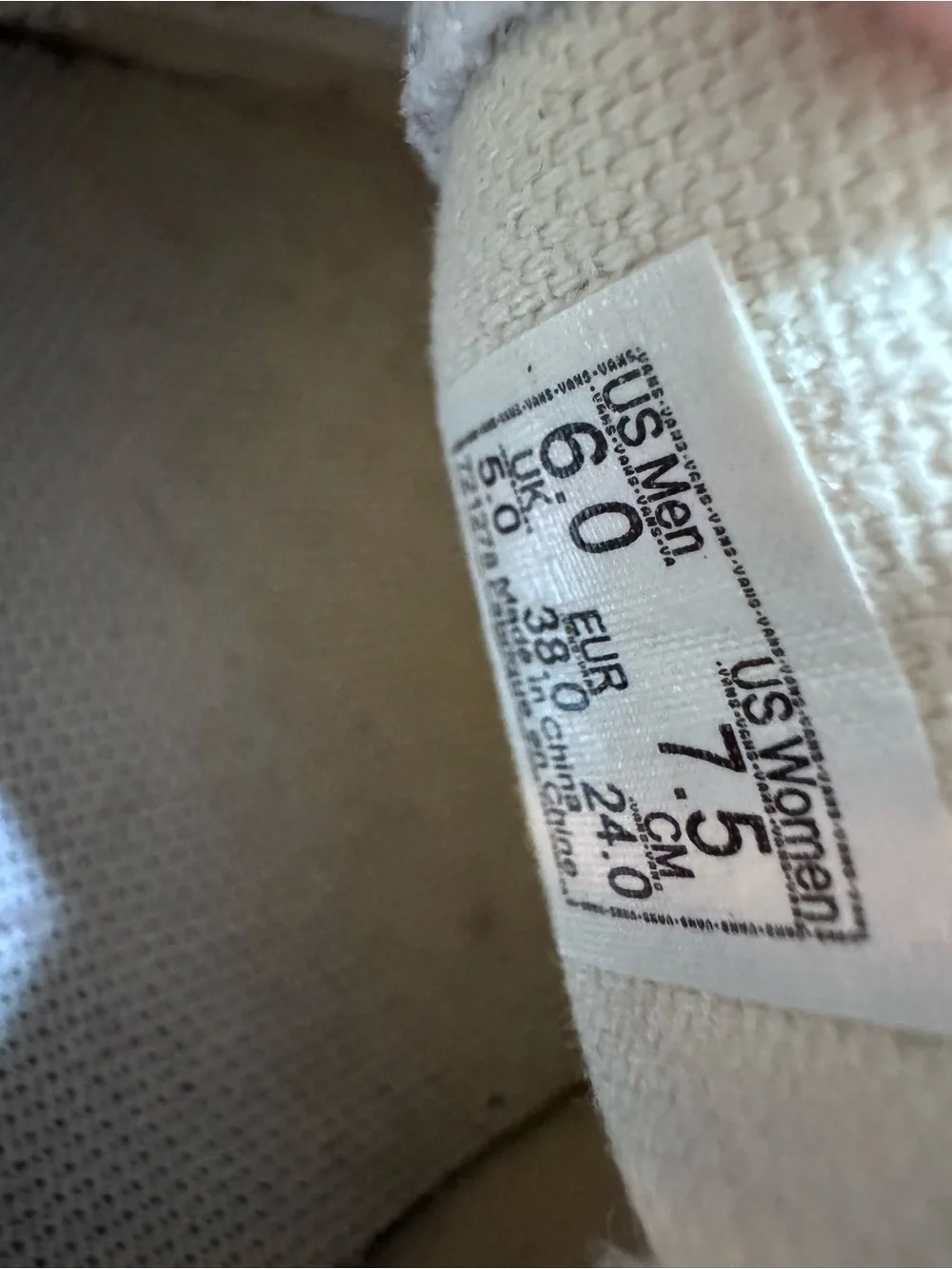 N/A vans unisex